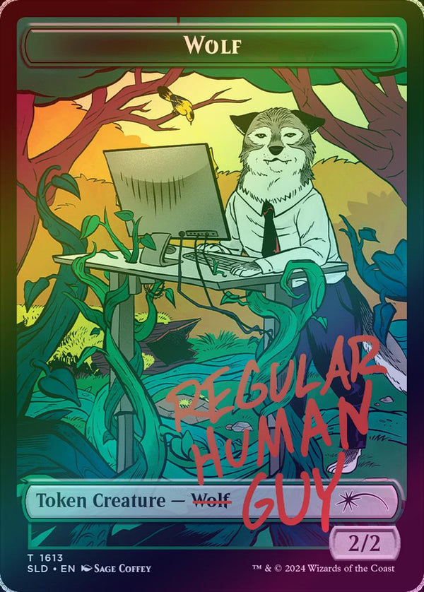 Wolf Token - Featuring: Not A Wolf (Foil) (SLD)