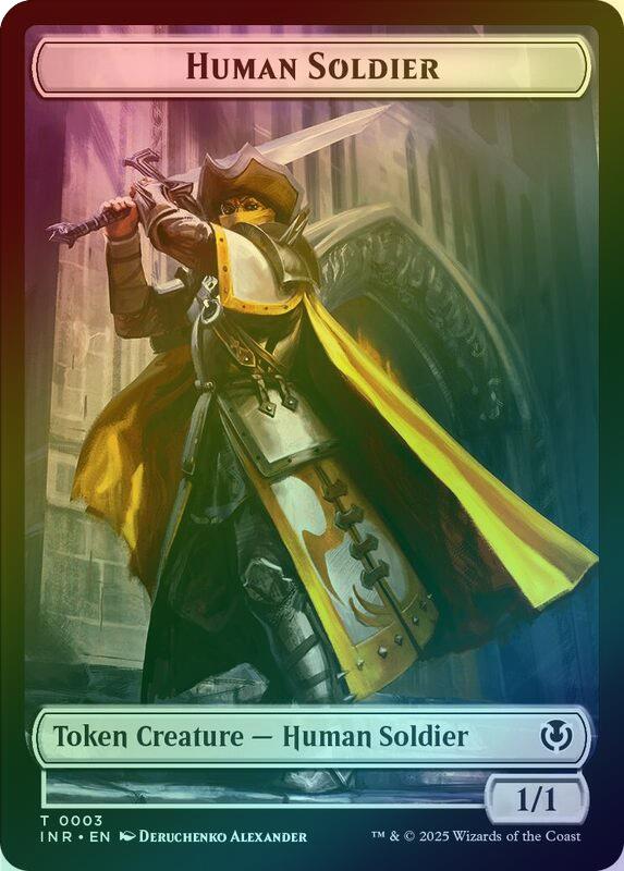 Eldrazi Horror // Human Soldier (003) Token (Foil) (TINR)