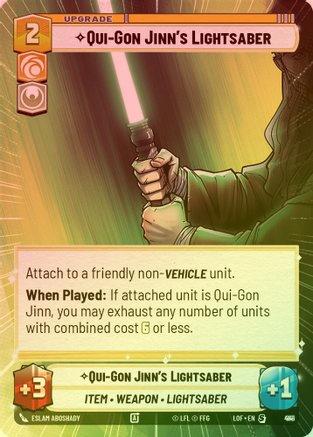 Qui-Gon Jinn's Lightsaber (Hyperspace) - 941 - Special (Foil)