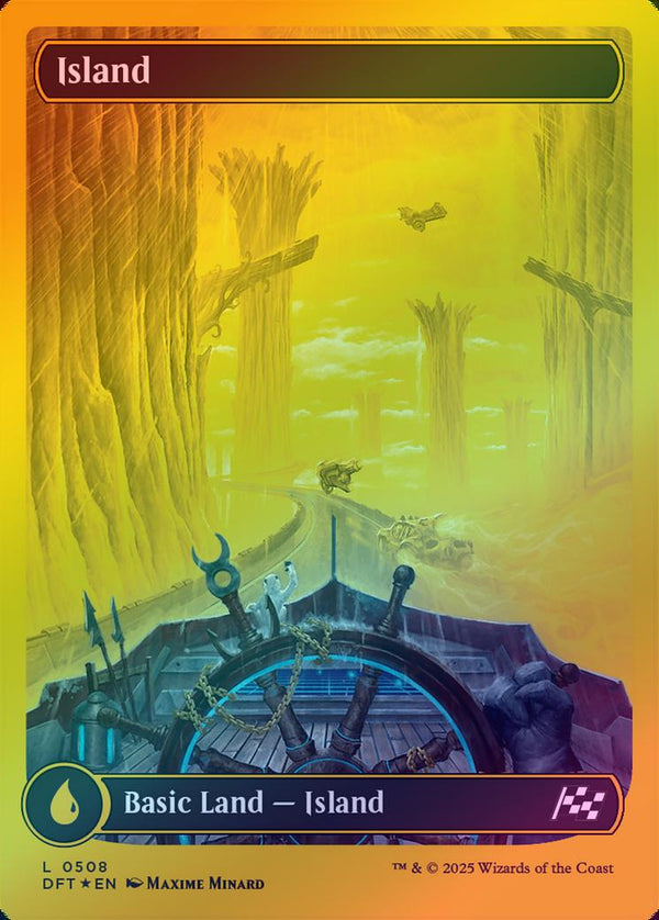 Island (508) - Full Art (First-Place Foil) (DFT)