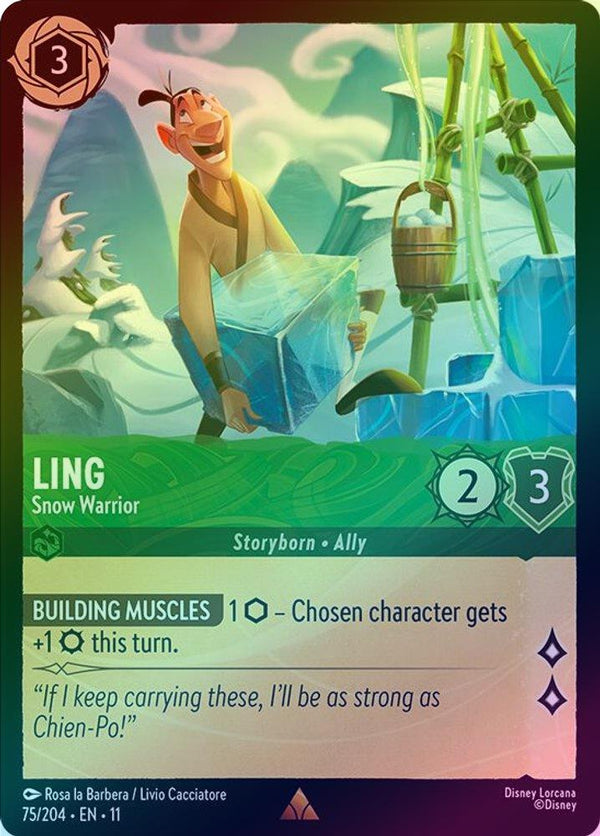 Ling (Snow Warrior) - 75/204 - Rare (Foil)
