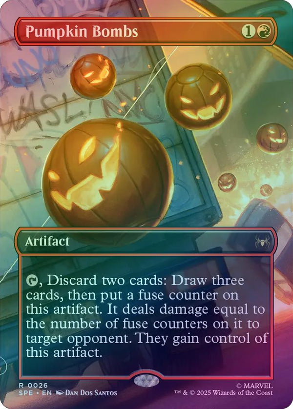 Pumpkin Bombs - Borderless Scene (Foil) (SPE)