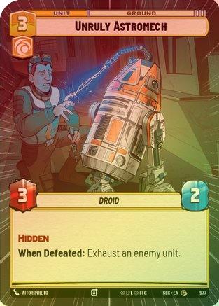 Unruly Astromech (Hyperspace Foil) - 977 - Common (Foil)