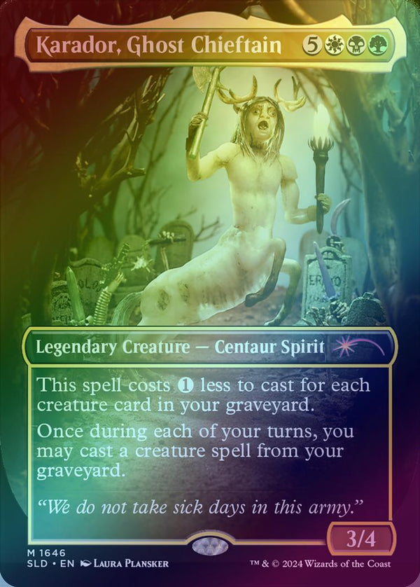 Karador, Ghost Chieftain - Laura Plansker's Diabolical Dioramas (Rainbow Foil) (SLD)