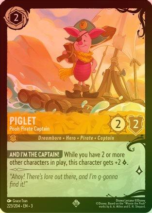 Piglet (Pooh Pirate Captain) (Illumineer's Quest: Deep Trouble) - 223/204 - Super Rare (Foil)