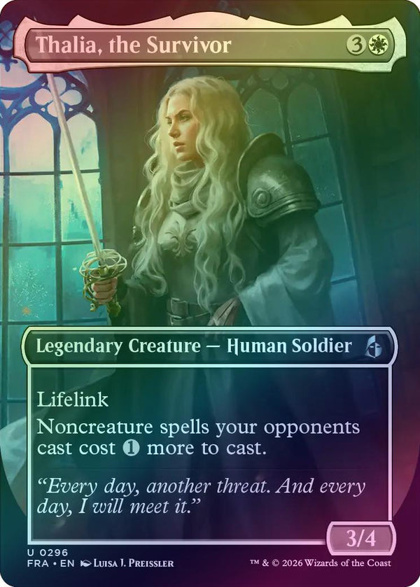Thalia, the Survivor - Borderless Echo (Foil) (FRA)