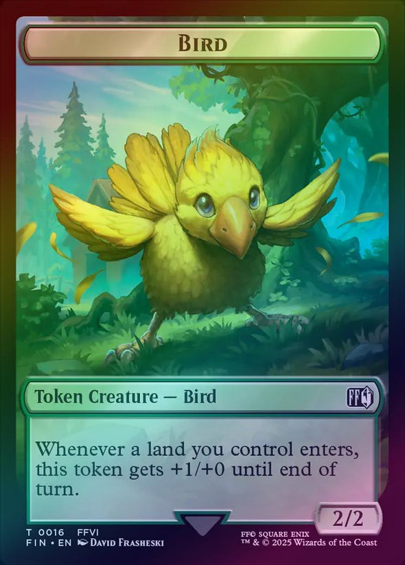 Bird // Wizard Token  (Foil) (TFIN)