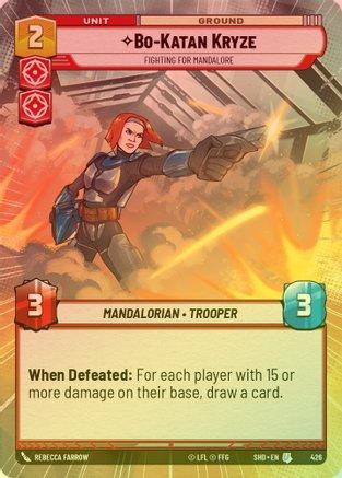 Bo-Katan Kryze - Fighting For Mandalore (Hyperspace) - 426 - Uncommon (Foil)