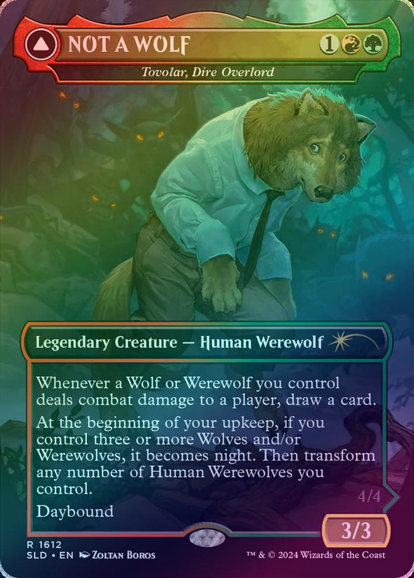 Tovolar, Dire Overlord // Tovolar, the Midnight Scourge - Featuring: Not A Wolf (Foil) (SLD)