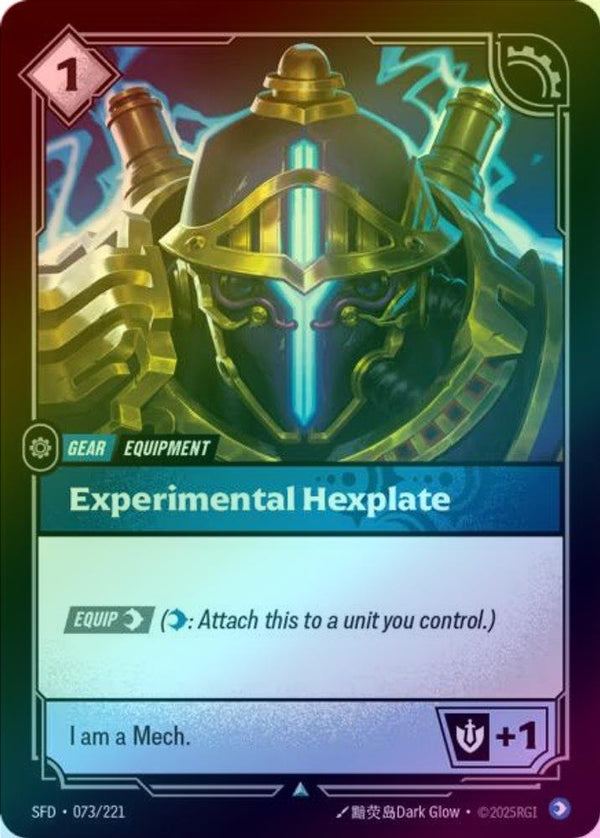 Experimental Hexplate - 073/221 - Uncommon (Foil)