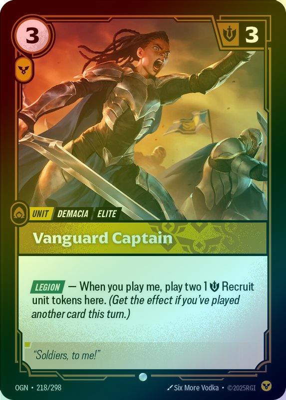 Vanguard Captain - 218/298 - Common (Foil)