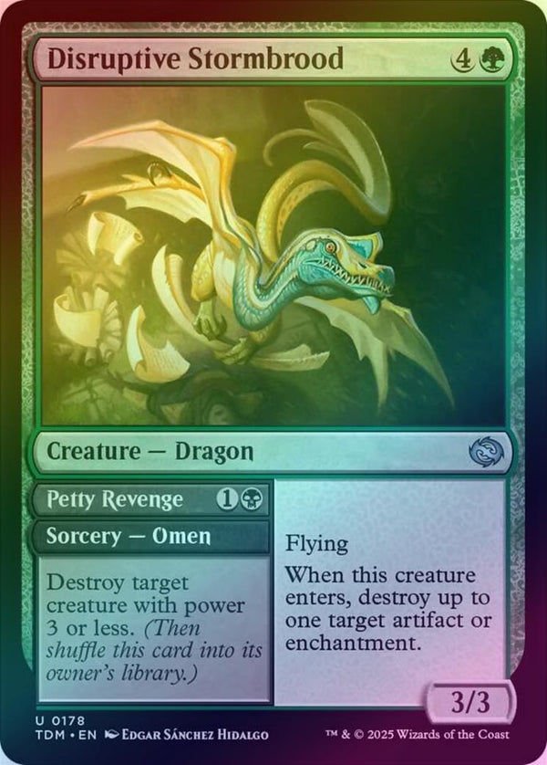 Disruptive Stormbrood // Petty Revenge (Foil) (TDM)