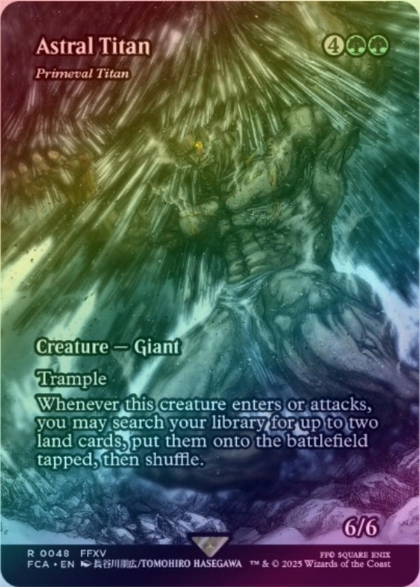 Astral Titan // Primeval Titan - Borderless (Foil) (FCA)