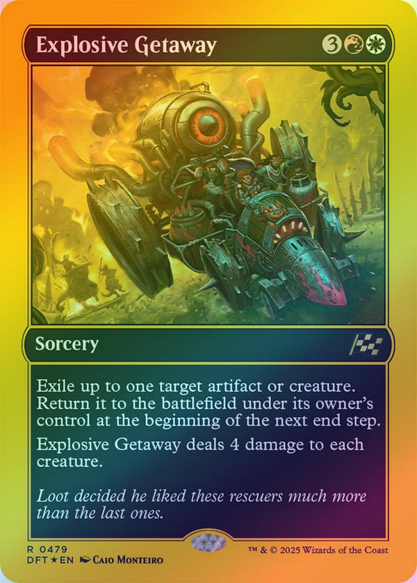 Explosive Getaway (First-Place Foil) (DFT)