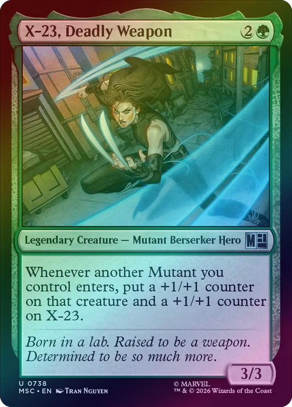 X-23, Deadly Weapon (Foil) (MSC)