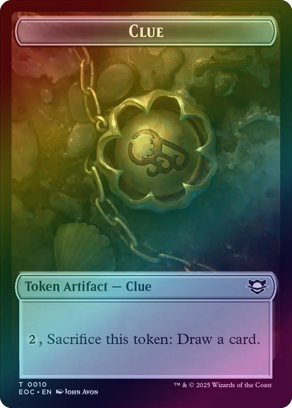 Clue // Beast Token (Foil) (TEOC)