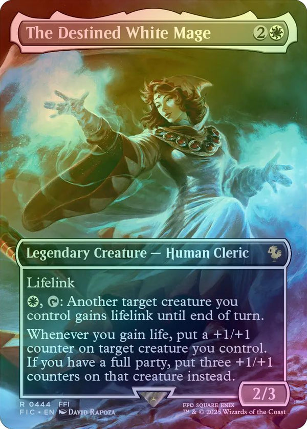 The Destined White Mage - Borderless (Foil) (FIC)