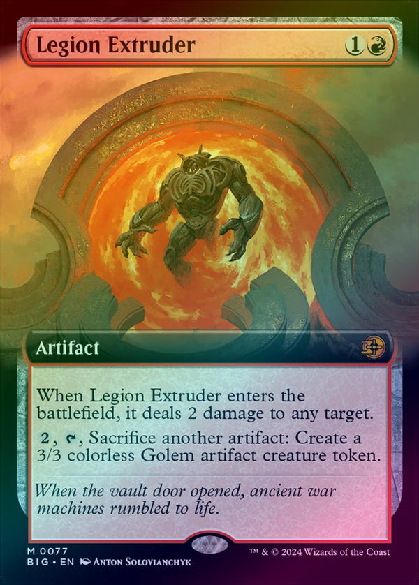 Legion Extruder - Extended Art (Foil) (BIG)