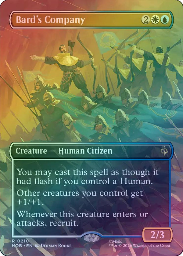 Bard's Company - Borderless Scene (Foil) (HOB) (Pre-Order)