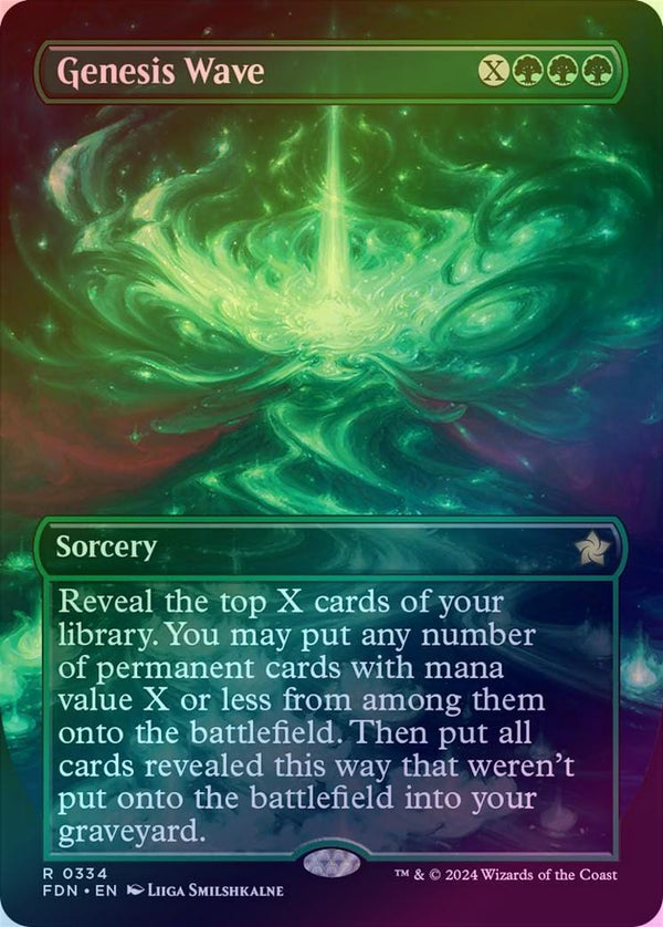 Genesis Wave - Borderless (Foil) (FDN)