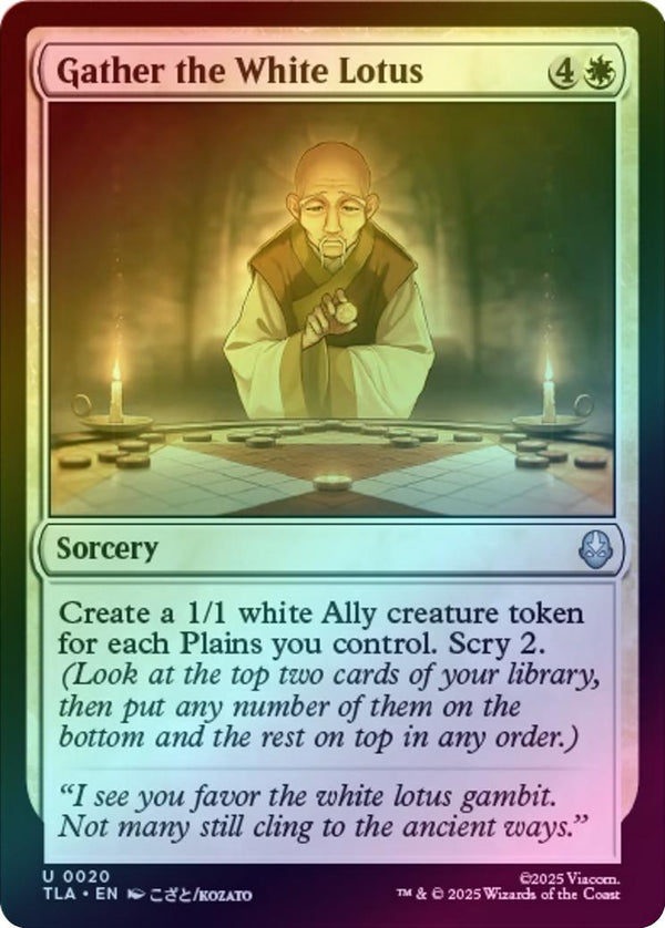 Gather the White Lotus (Foil) (TLA)