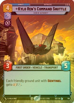 Kylo Ren's Command Shuttle - Icon of Authority (Hyperspace Foil) - 788 - Legendary (Foil)