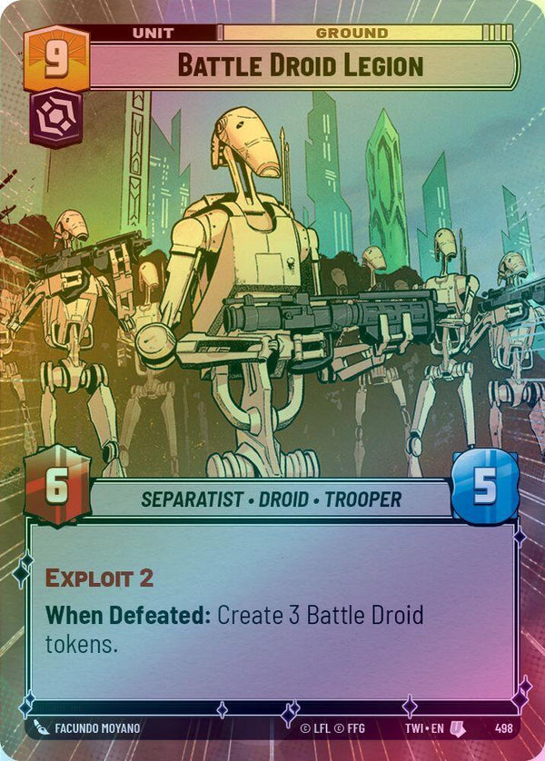 Battle Droid Legion (Hyperspace) - 498 - Uncommon (Foil)