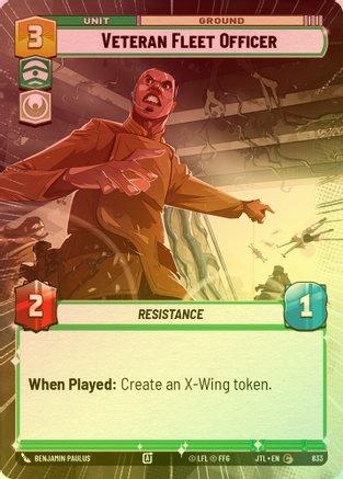 Veteran Fleet Officer (Hyperspace) - 833 - Common (Foil)