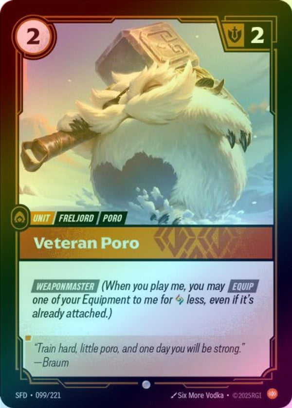 Veteran Poro - 099/221 - Common (Foil)