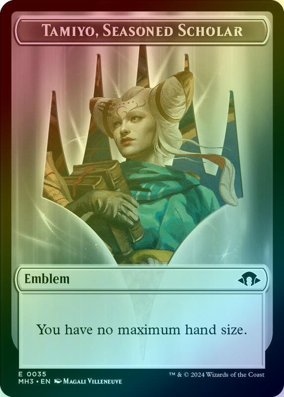 Phyrexian Germ // Emblem - Tamiyo, Seasoned Scholar Token (Foil) (TMH3)