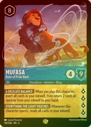 Mufasa (Ruler of Pride Rock) - 150/204 - Legendary (Foil)