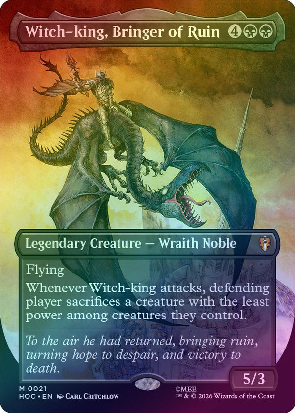 Witch-king, Bringer of Ruin - Borderless (Foil) (HOC)