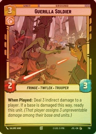 Guerilla Soldier - 716 - Common (Foil)