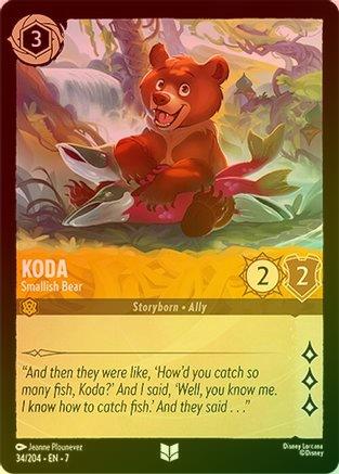 Koda (Smallish Bear) - 34/304 - Uncommon (Foil)