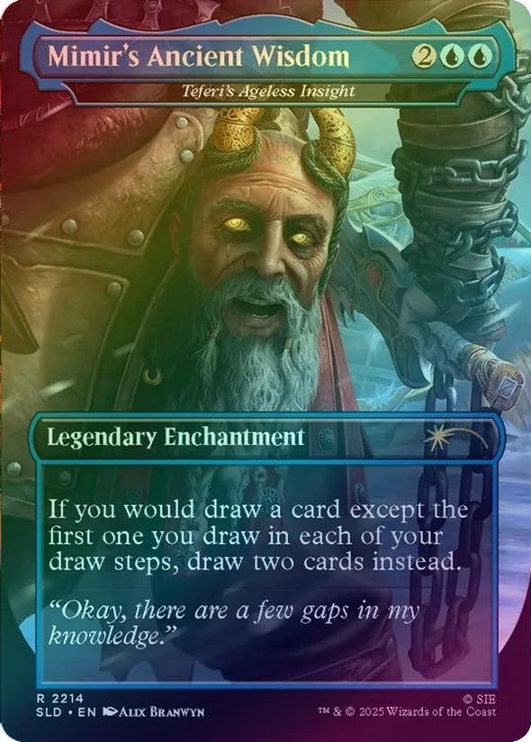 Mimir's Ancient Wisdom // Teferi's Ageless Insight - God Of War: Norse (Rainbow Foil) (SLD)