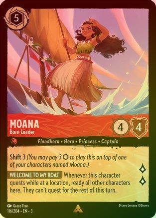 Moana (Born Leader) - 116/204 - Rare (Foil)