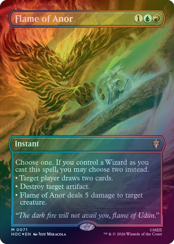 Flame of Anor - Borderless (Surge Foil) (HOC) (Pre-Order)