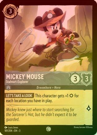 Mickey Mouse (Stalwart Explorer) - 181/204 - Common (Foil)