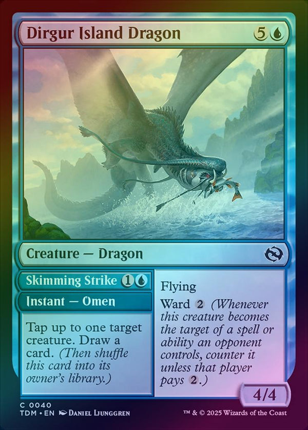 Dirgur Island Dragon // Skimming Strike (Foil) (TDM)