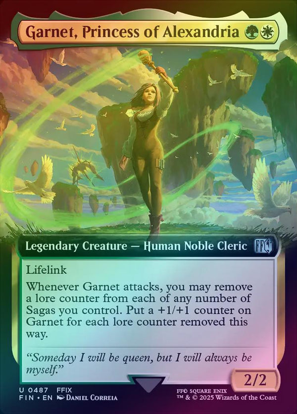 Garnet, Princess of Alexandria - Extended Art (Foil) (FIN)