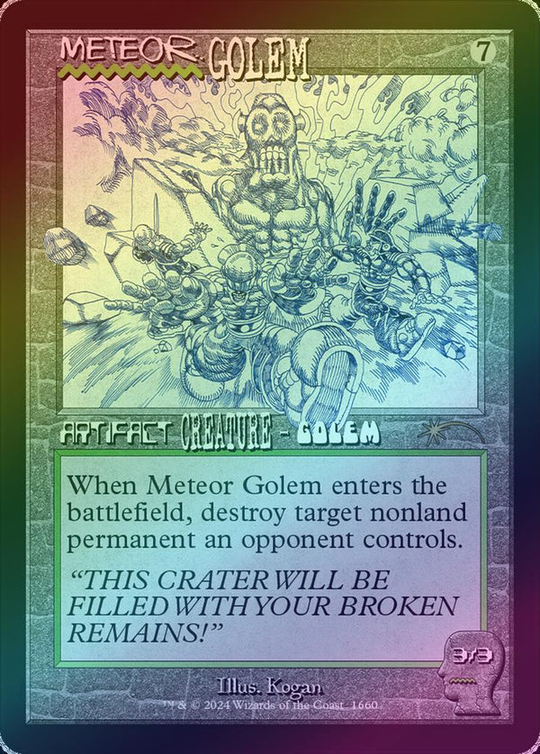 Meteor Golem - Brain Dead: Creatures (Rainbow Foil) (SLD)