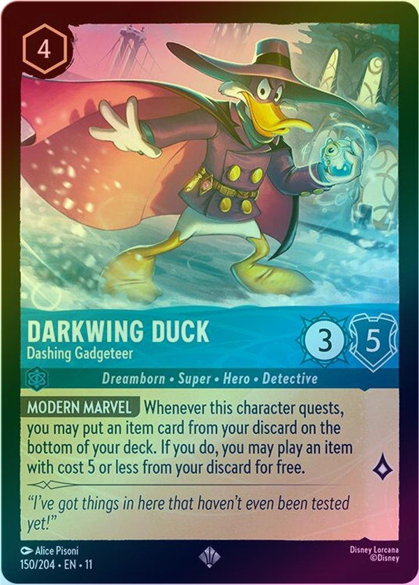 Darkwing Duck (Dashing Gadgeteer) - 150/204 - Super Rare (Foil)