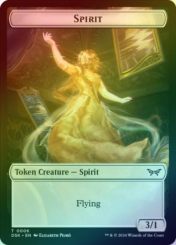 Glimmer // Spirit (006) Token (Foil) (TDSK)