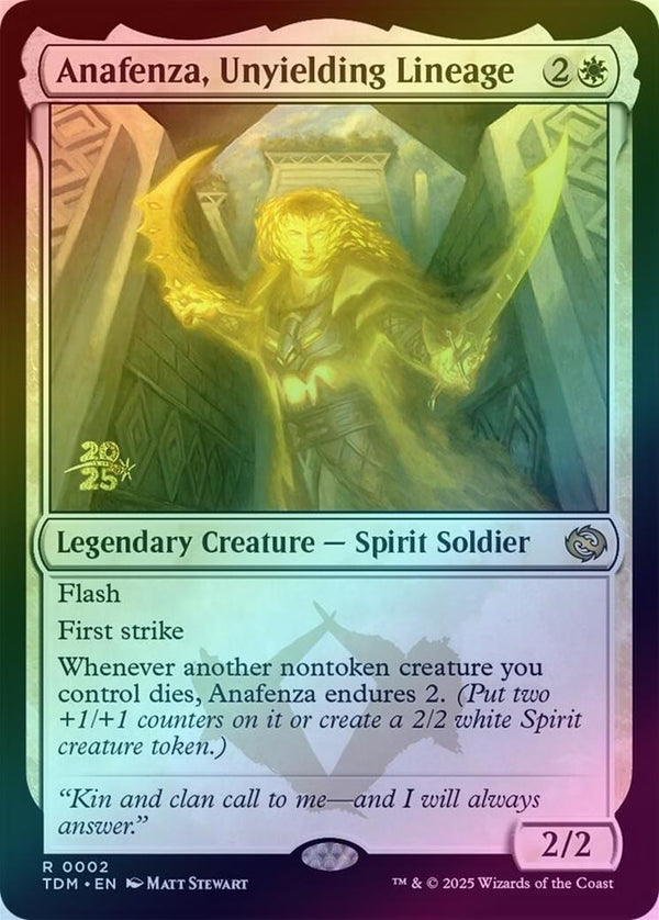 Anafenza, Unyielding Lineage - Prerelease Promo (Foil) (PTDM)