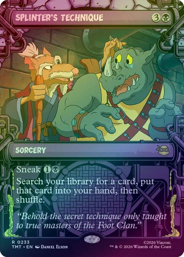 Splinter's Technique - Sewer Frame (Foil) (TMT)