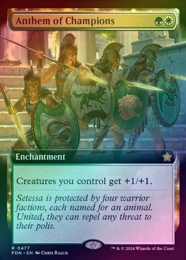 Anthem of Champions - Extended Art (Foil) (FDN)