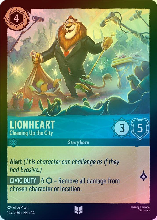 Lionheart (Cleaning Up the City) - 147/204 - Uncommon (Foil)