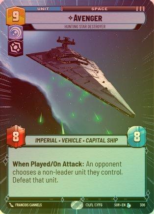 Avenger - Hunting Star Destroyer (Hyperspace) - 306 - Legendary (Foil)