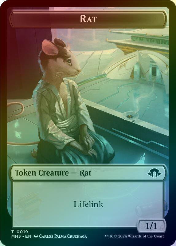 Phyrexian Germ // Rat Token (Foil) (TMH3)