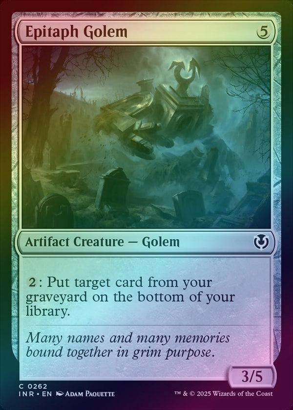 Epitaph Golem (Foil) (INR)